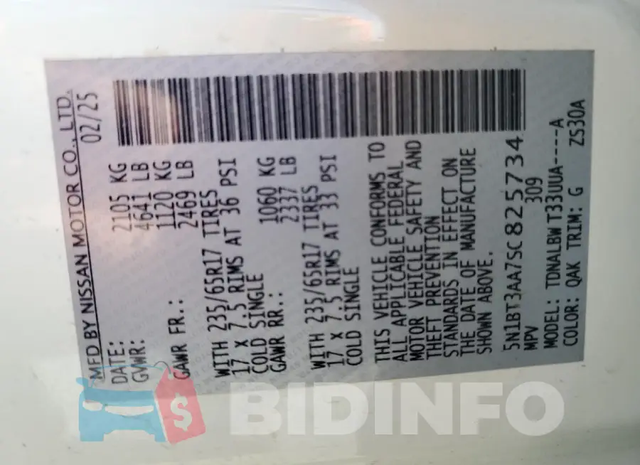 5N1BT3AA7SC825734 Photo# 14