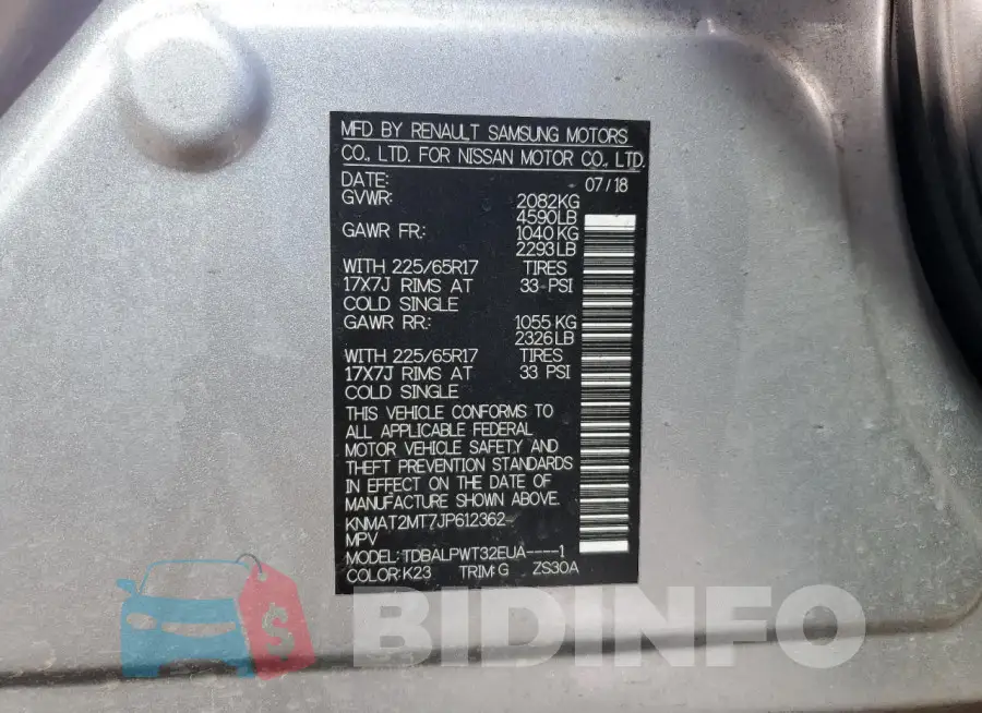 KNMAT2MT7JP612362 Photo# 14