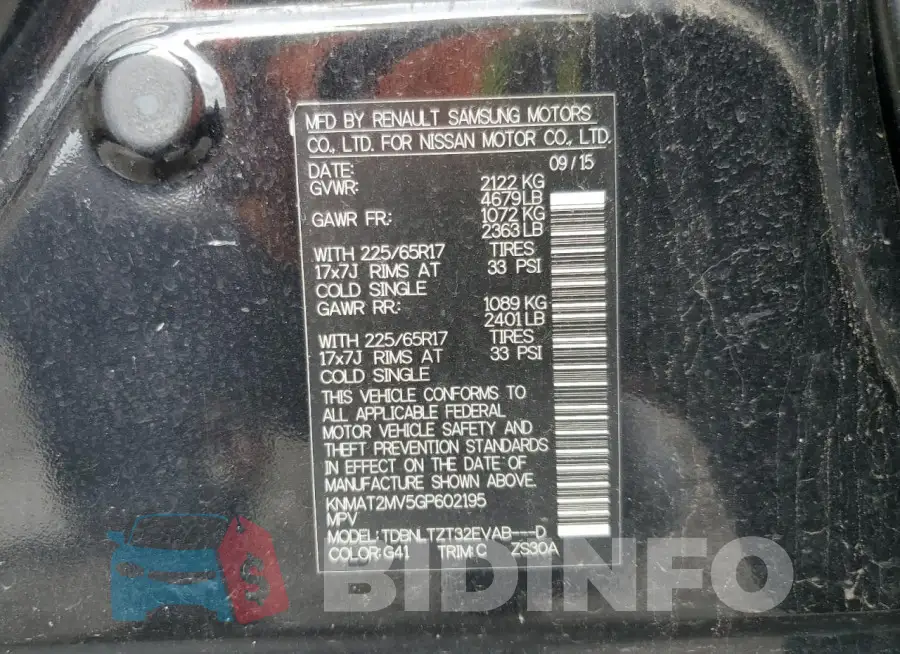 KNMAT2MV5GP602195 Photo# 13