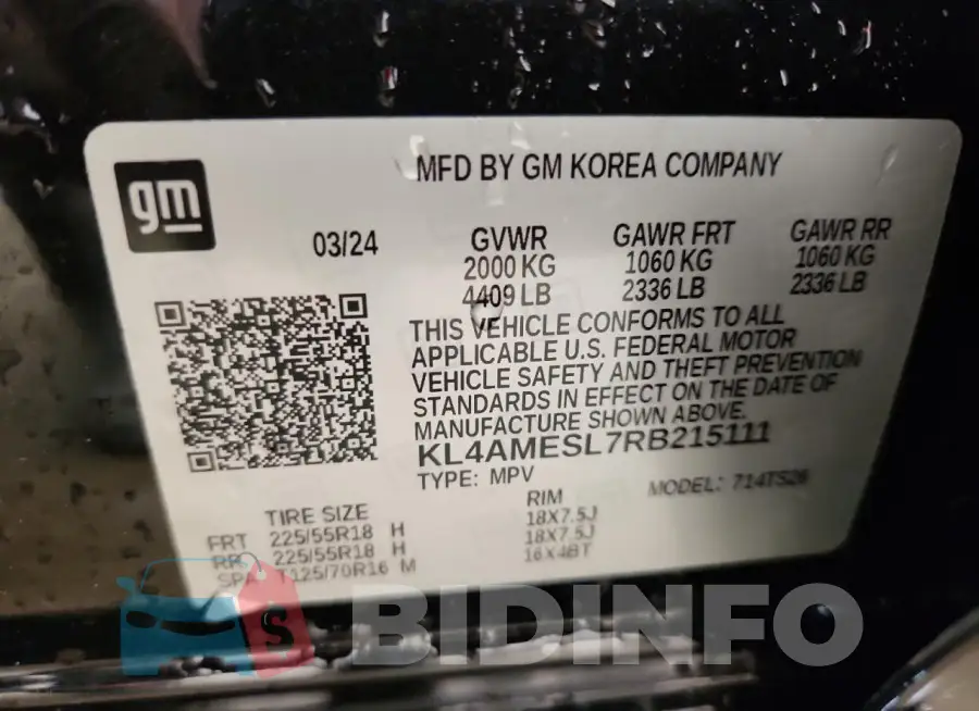 KL4AMESL7RB215111 Photo# 13