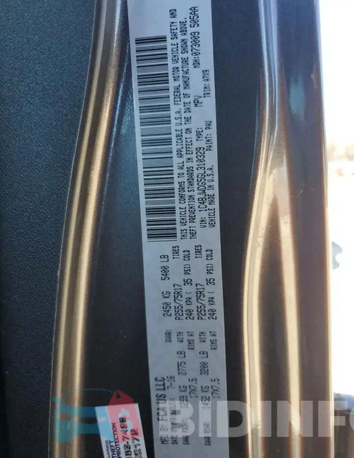 1C4BJWDG5GL310329 Photo# 13