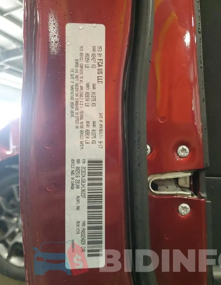 2C3CDXJG8JH136237 Photo# 13