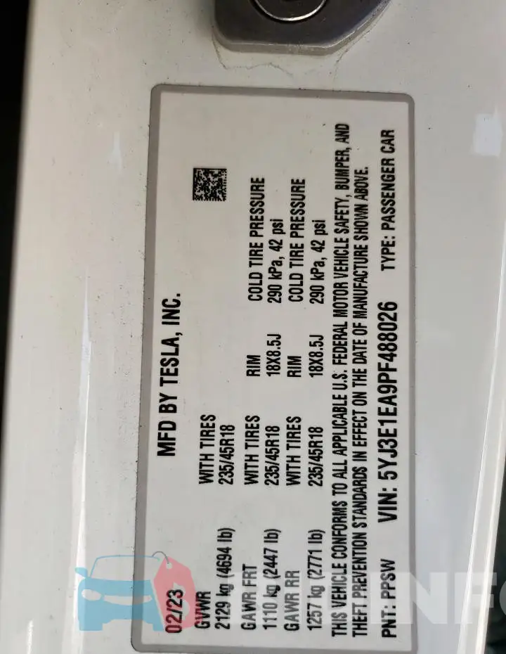 5YJ3E1EA9PF488026 Photo# 13