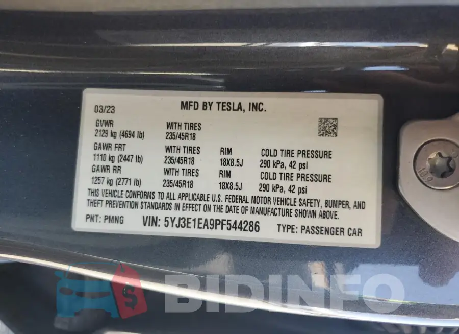 5YJ3E1EA9PF544286 Photo# 12