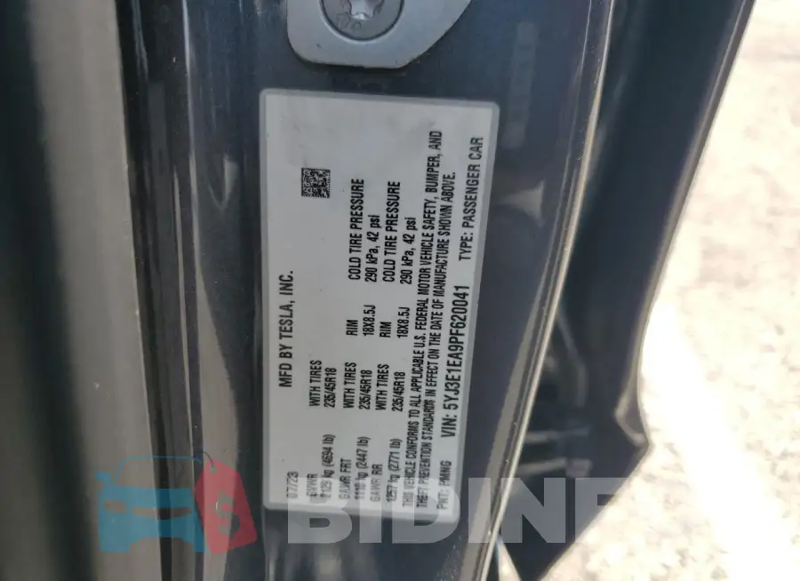 5YJ3E1EA9PF620041 Photo# 12