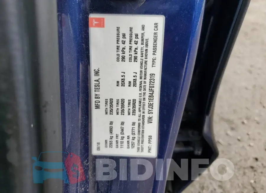 5YJ3E1EB4JF072319 Photo# 12