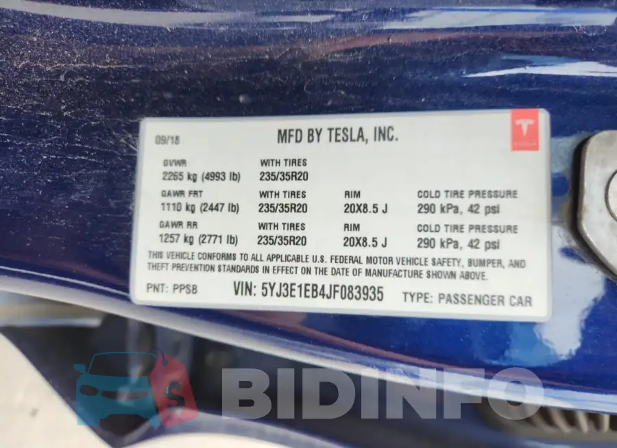 5YJ3E1EB4JF083935 Photo# 12