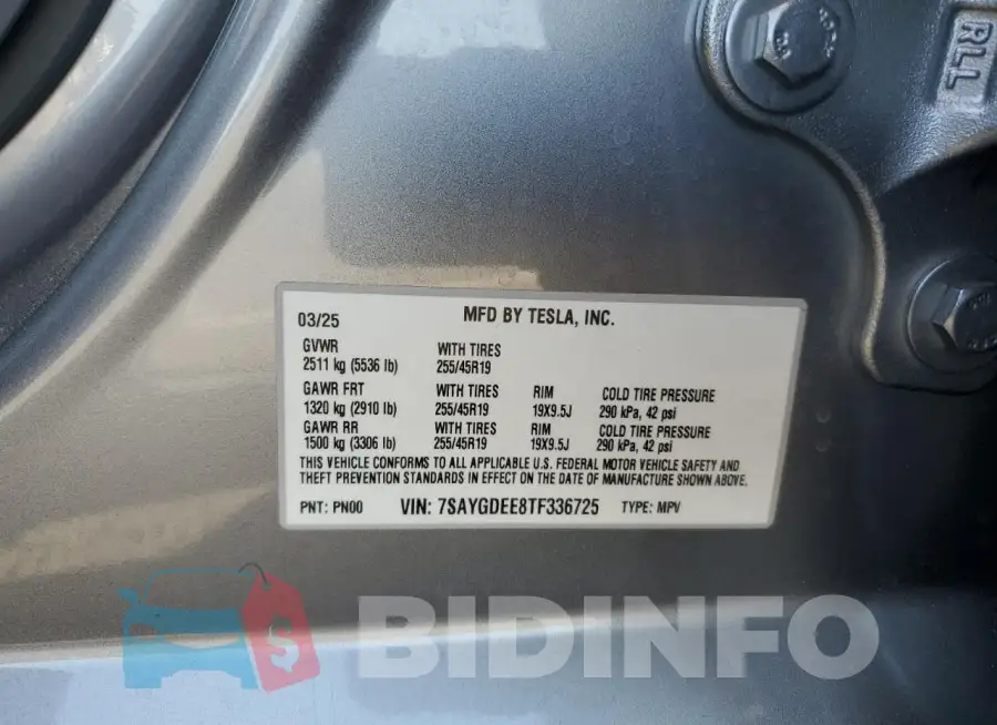 7SAYGDEE8TF336725 Photo# 14