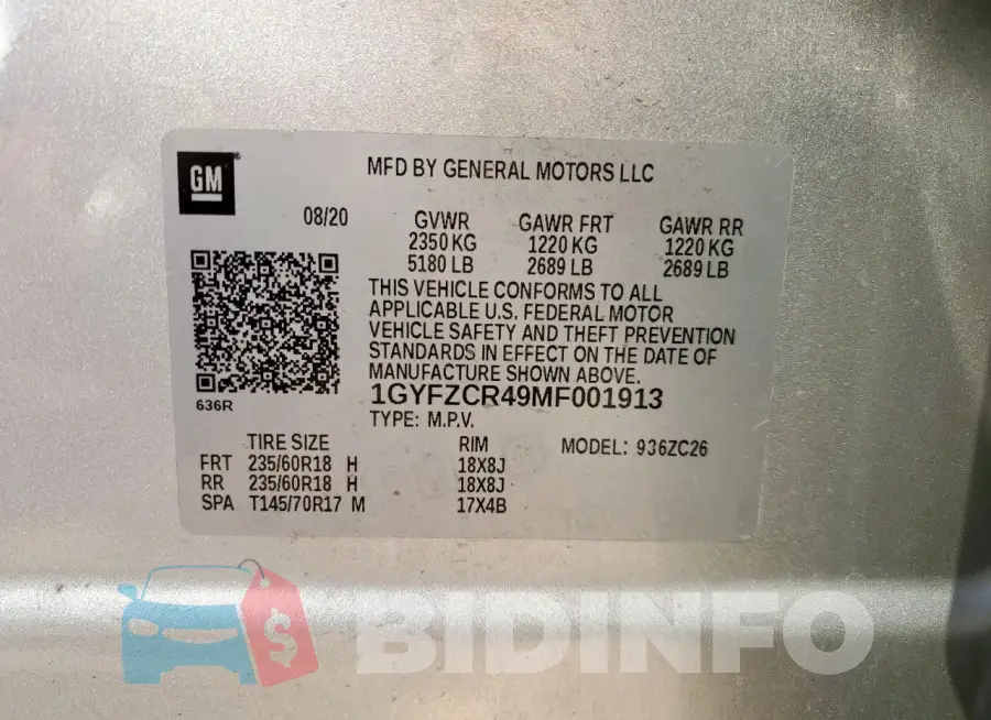 1GYFZCR49MF001913 Photo# 13