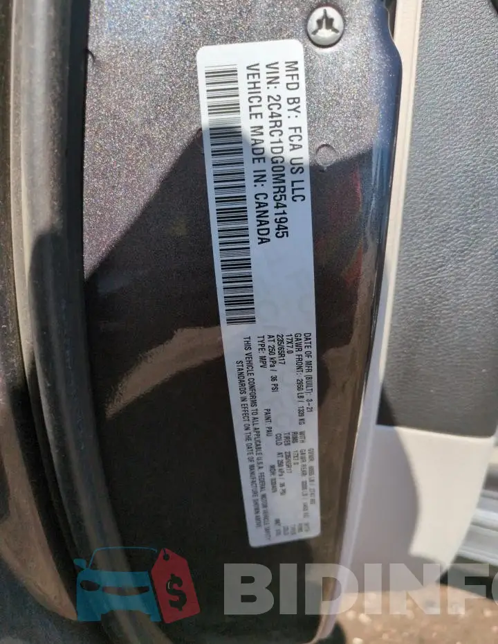 2C4RC1DG0MR541945 Photo# 13