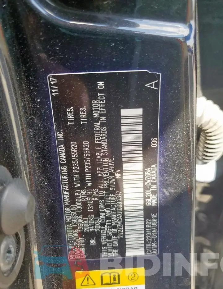 2T2ZZMCAXHC091347 Photo# 13