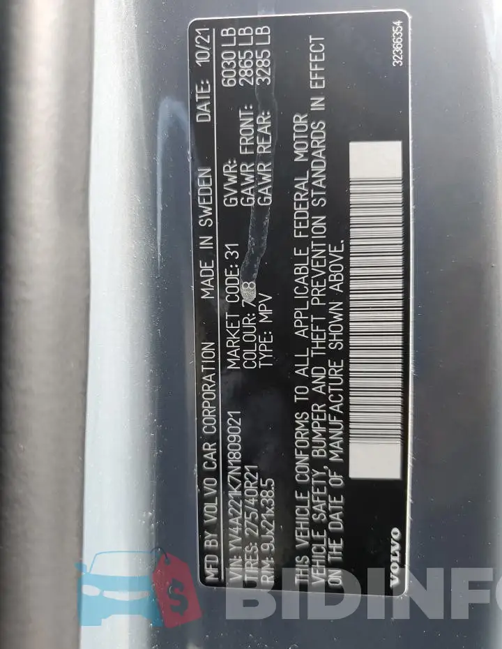 YV4A221K7N1809021 Photo# 14