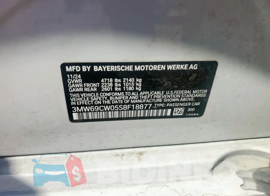 3MW69CW05S8F18877 Photo# 12