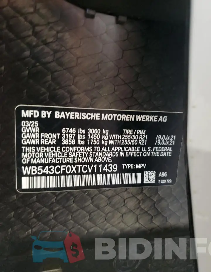 WB543CF0XTCV11439 Photo# 14