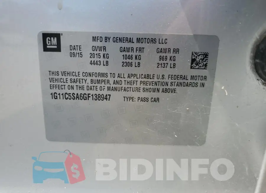 1G11C5SA6GF138947 Photo# 12
