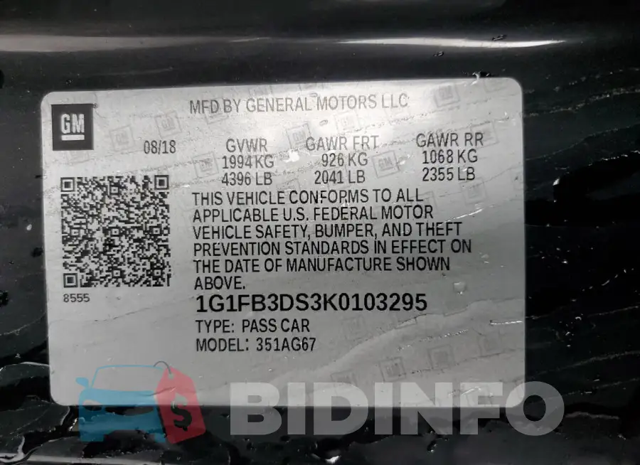 1G1FB3DS3K0103295 Photo# 12