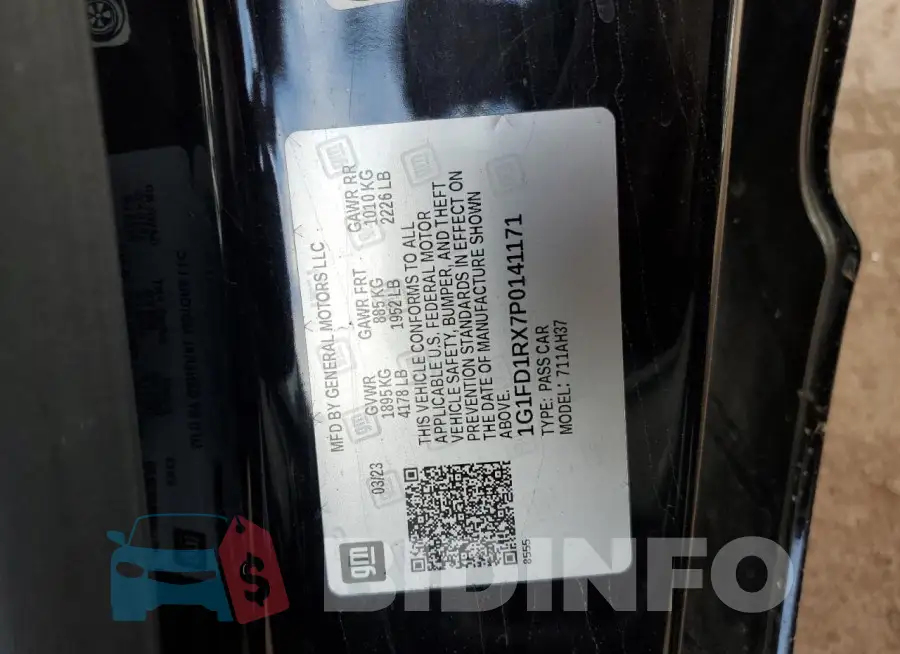 1G1FD1RX7P0141171 Photo# 12