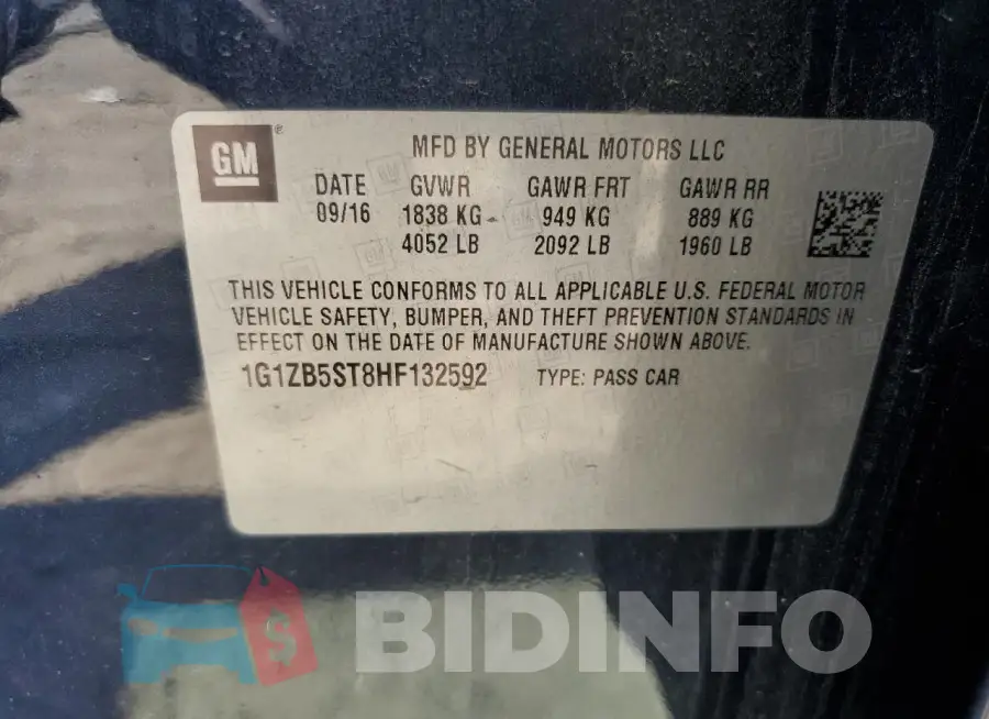 1G1ZB5ST8HF132592 Photo# 12