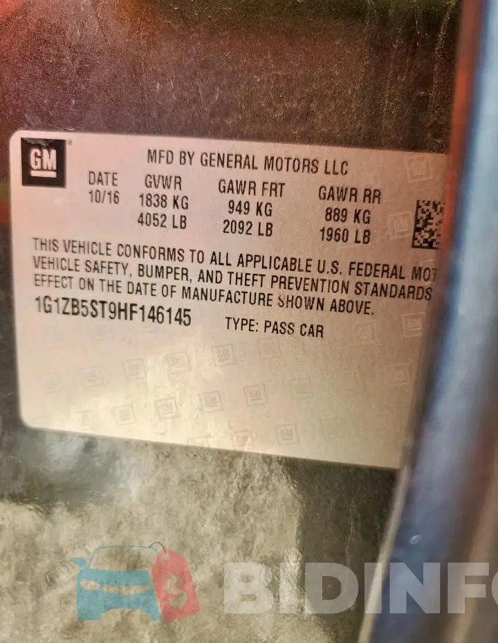1G1ZB5ST9HF146145 Photo# 12