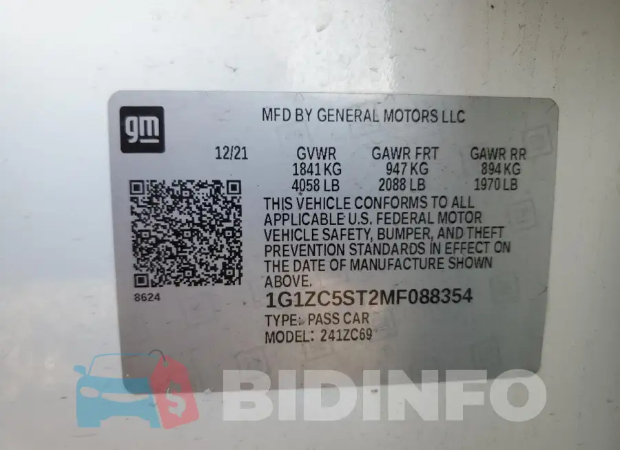 1G1ZC5ST2MF088354 Photo# 12