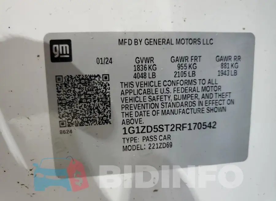 1G1ZD5ST2RF170542 Photo# 12