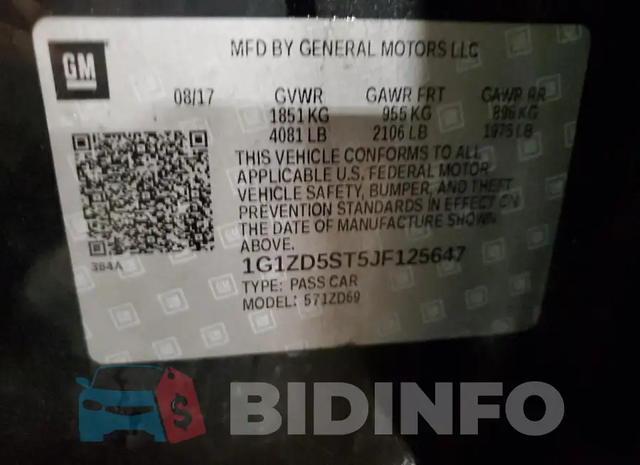 1G1ZD5ST5JF125647 Photo# 12