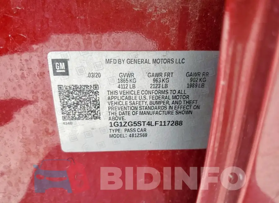1G1ZG5ST4LF117288 Photo# 12