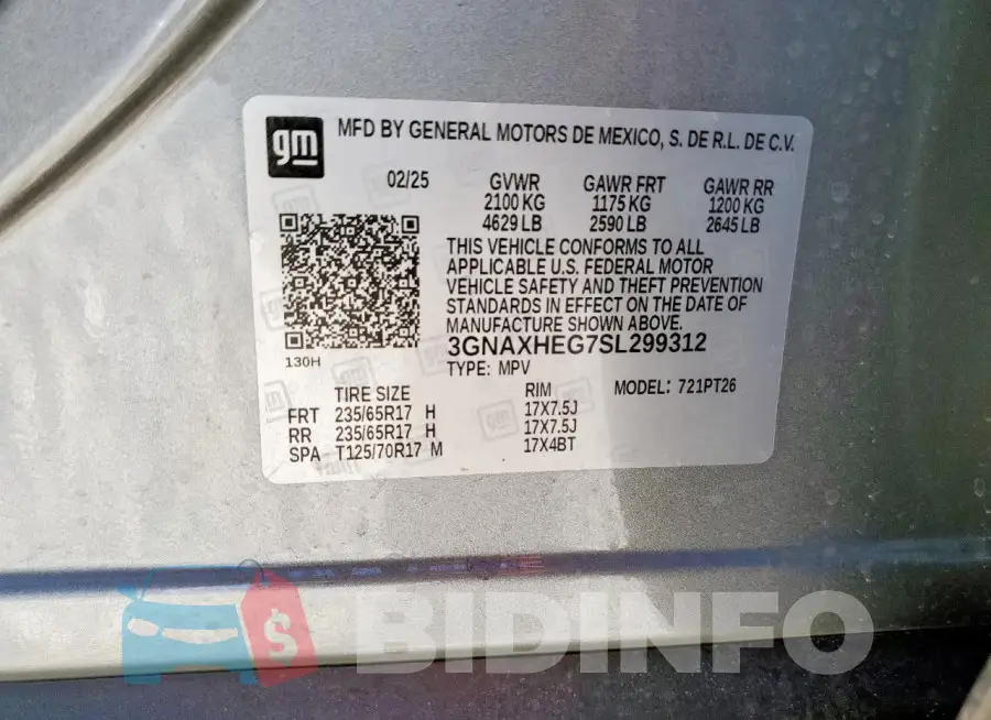 3GNAXHEG7SL299312 Photo# 13