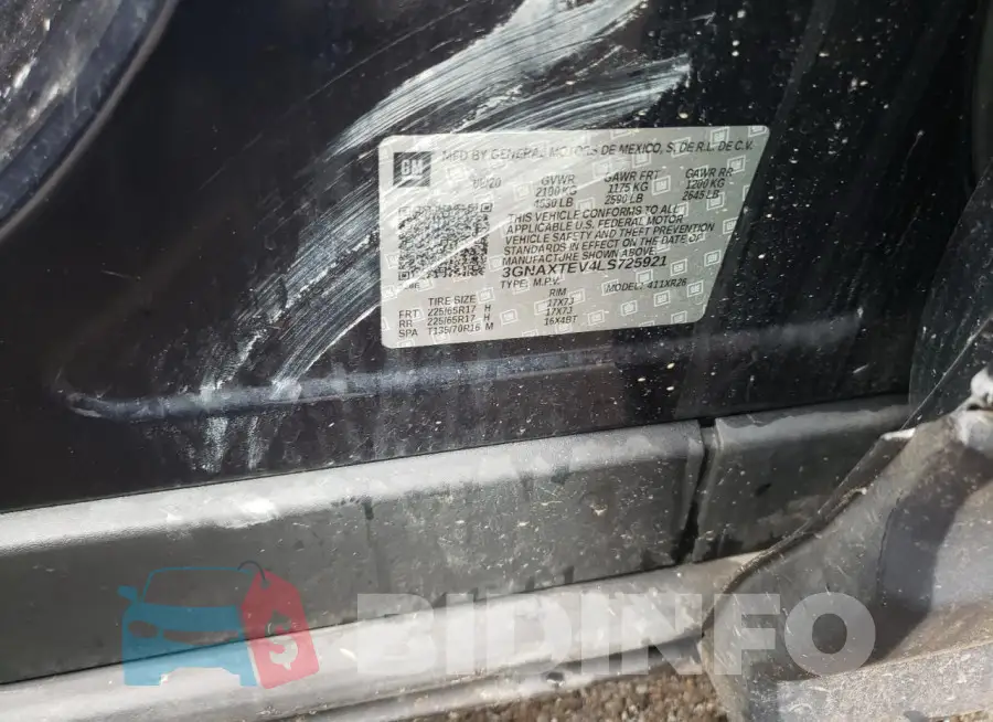 3GNAXTEV4LS725921 Photo# 13