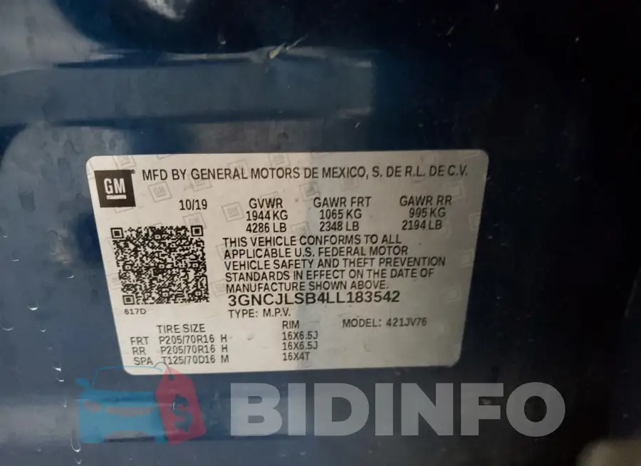 3GNCJLSB4LL183542 Photo# 12