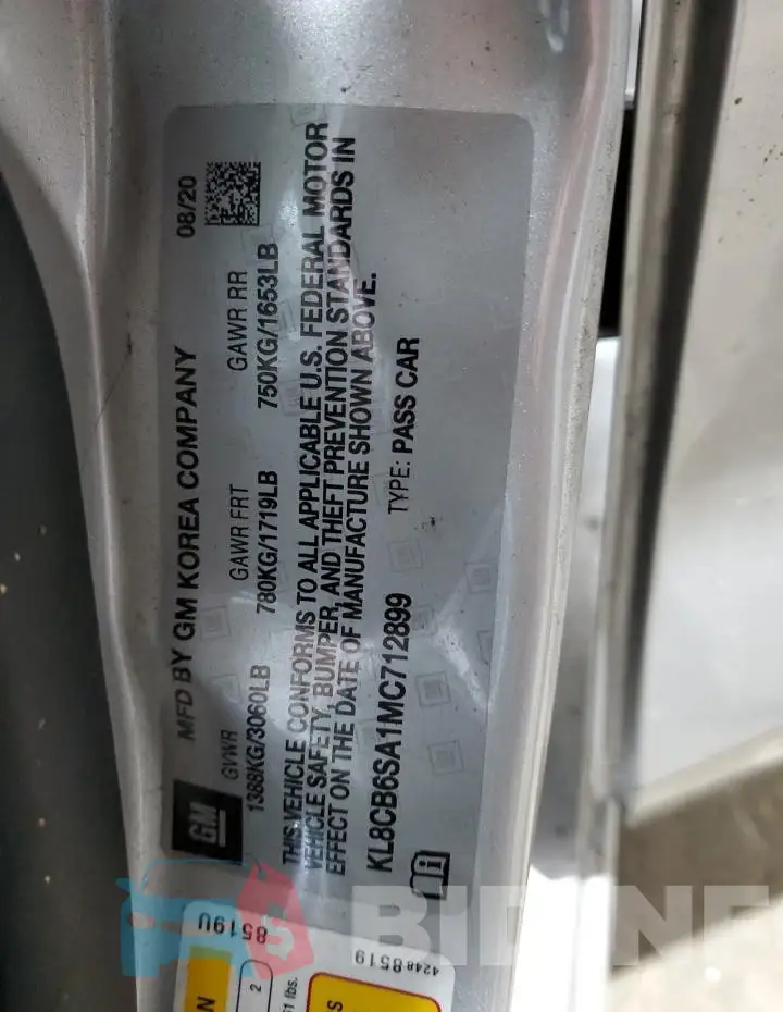 KL8CB6SA1MC712899 Photo# 12