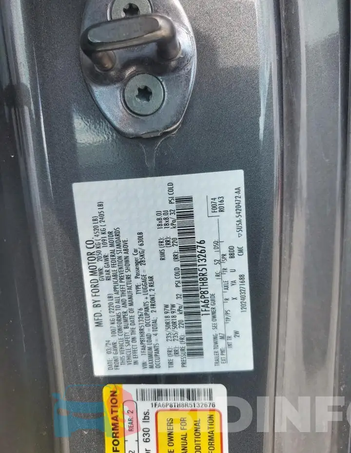 1FA6P8TH8R5132676 Photo# 12