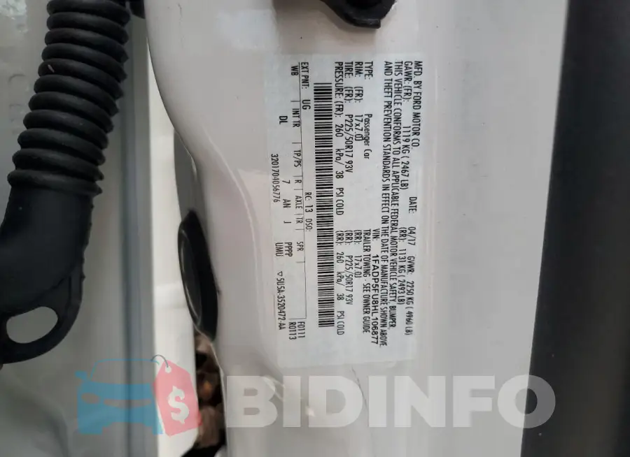 1FADP5FU8HL106877 Photo# 13