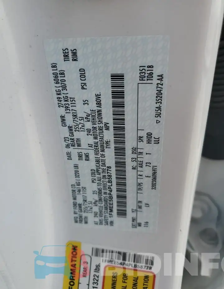 1FMEE5BP4PLB58778 Photo# 13
