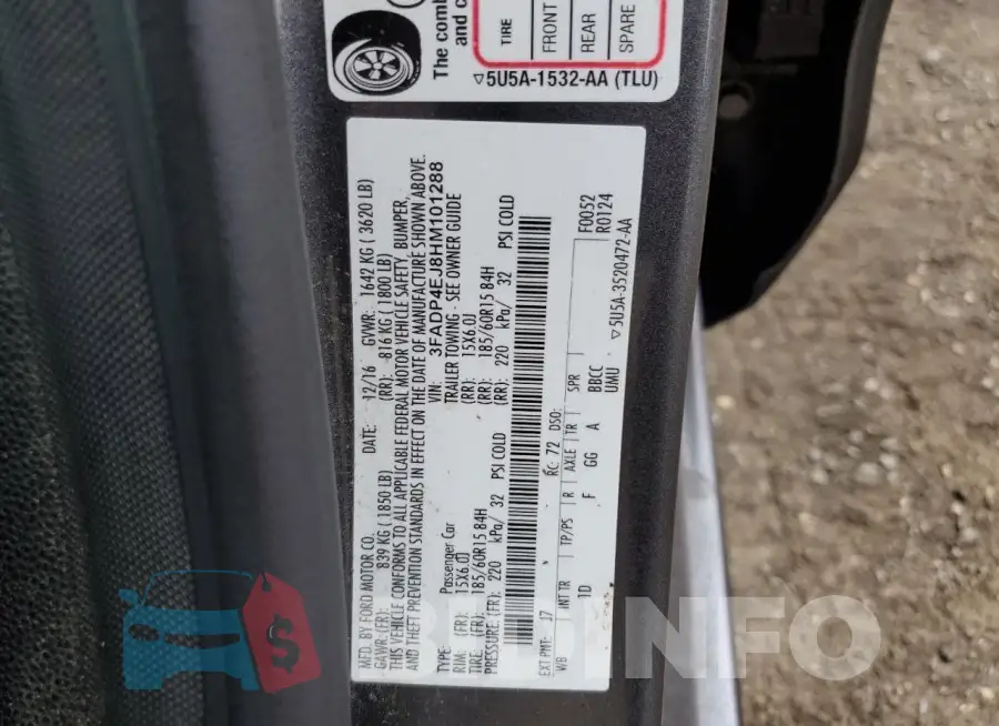 3FADP4EJ8HM101288 Photo# 12