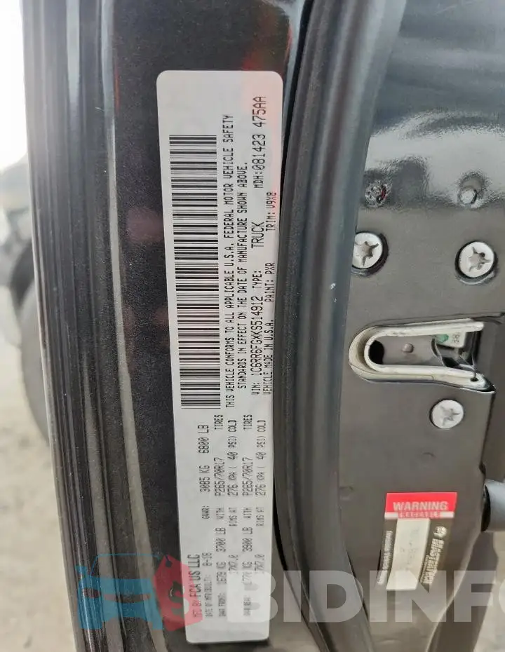 1C6RR6FGXKS514912 Photo# 13