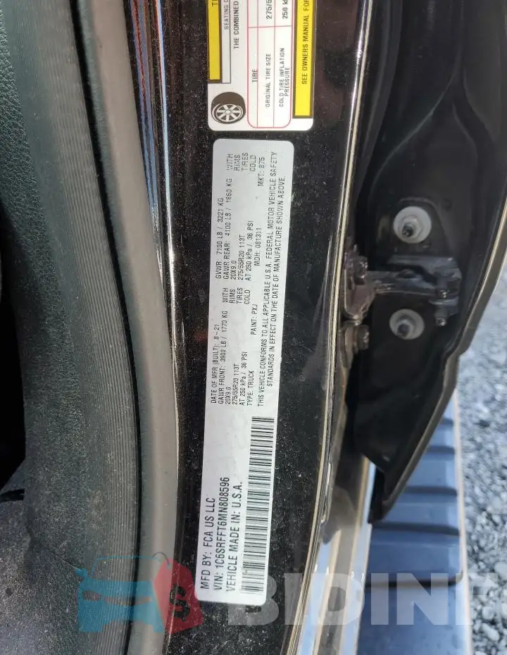 1C6SRFFT6MN808596 Photo# 12