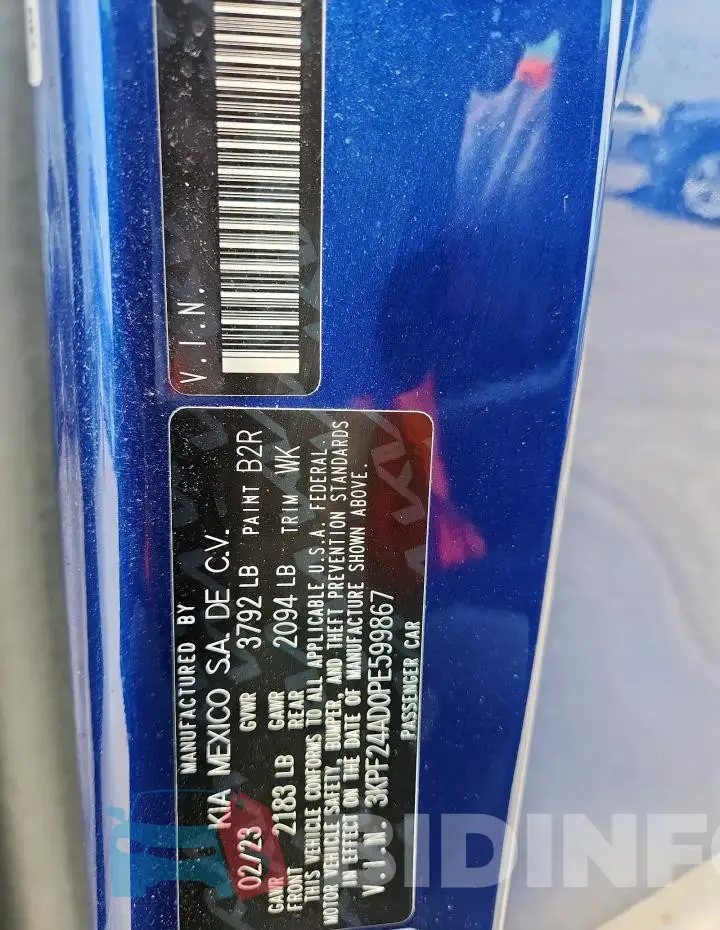 3KPF24AD0PE599867 Photo# 12