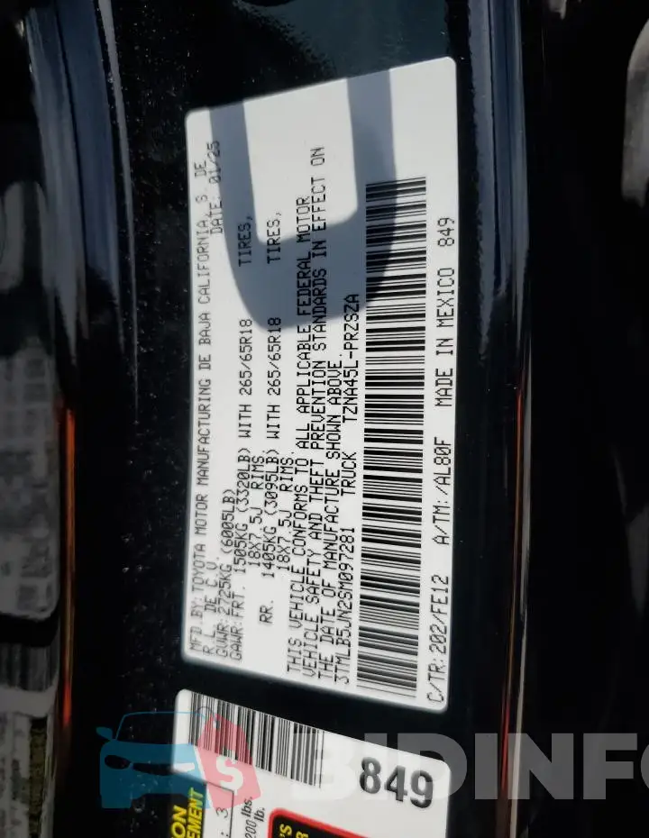 3TMLB5JN2SM097281 Photo# 13