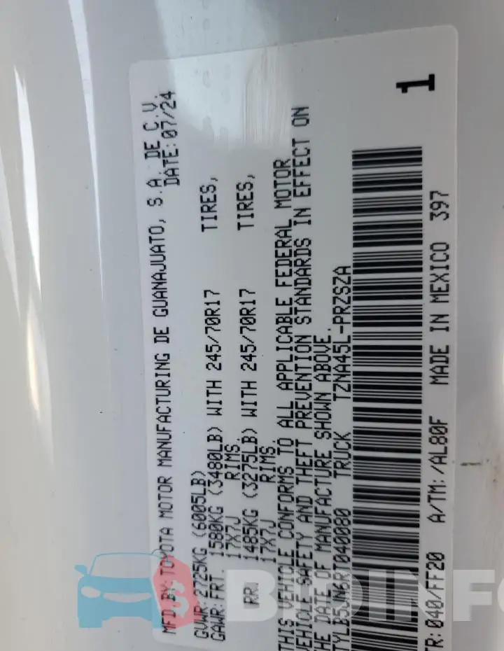 3TYLB5JN6RT040080 Photo# 13
