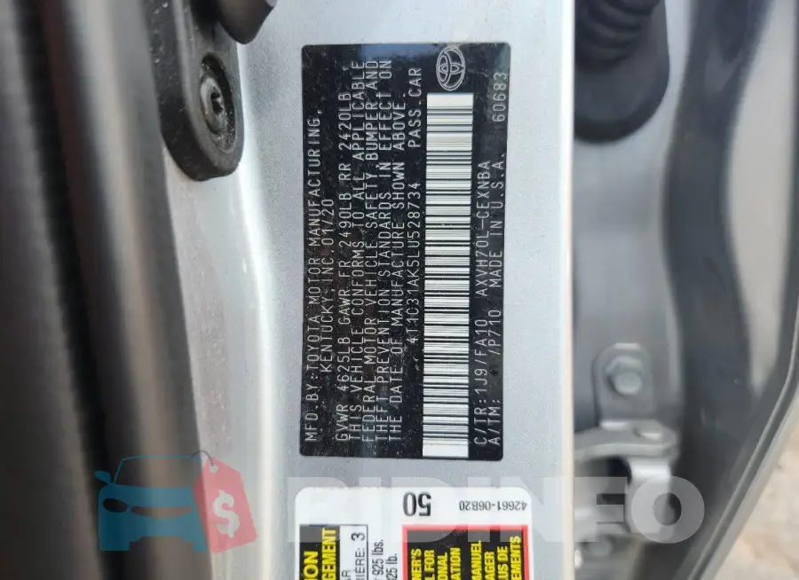 4T1C31AK5LU528734 Photo# 12
