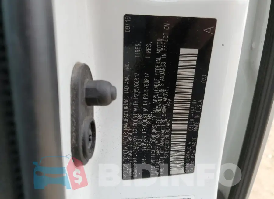 5TDYZ3DC1LS044671 Photo# 13