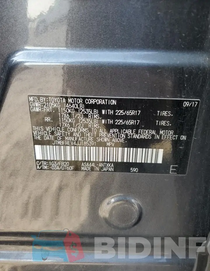 JTMBFREV4JJ185391 Photo# 13