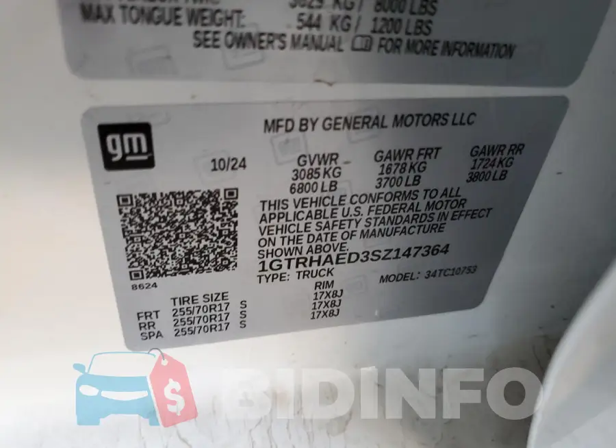1GTRHAED3SZ147364 Photo# 12