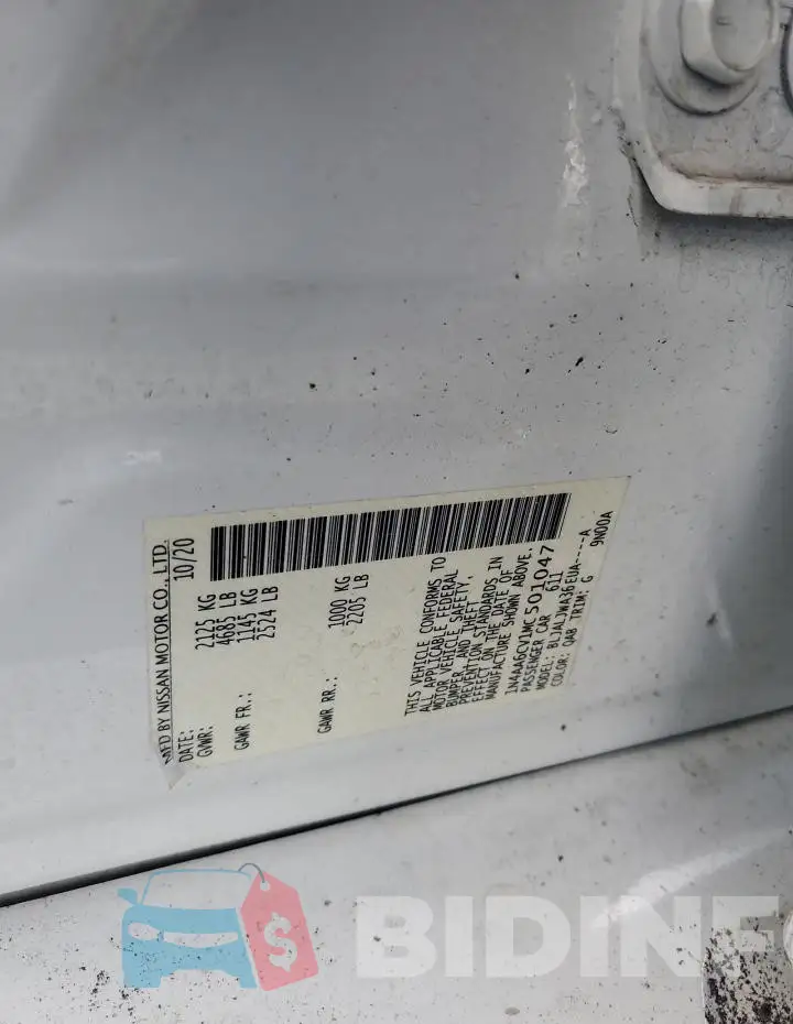 1N4AA6CV1MC501047 Photo# 12
