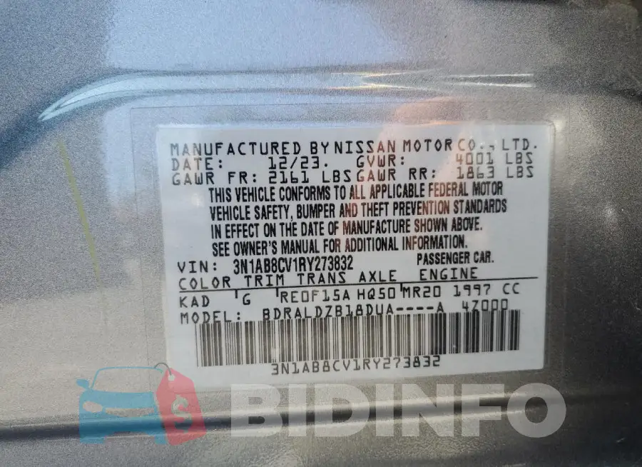 3N1AB8CV1RY273832 Photo# 12