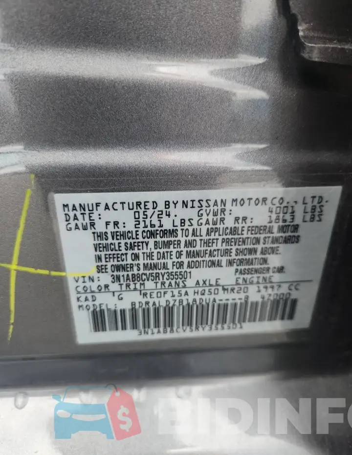 3N1AB8CV5RY355501 Photo# 12