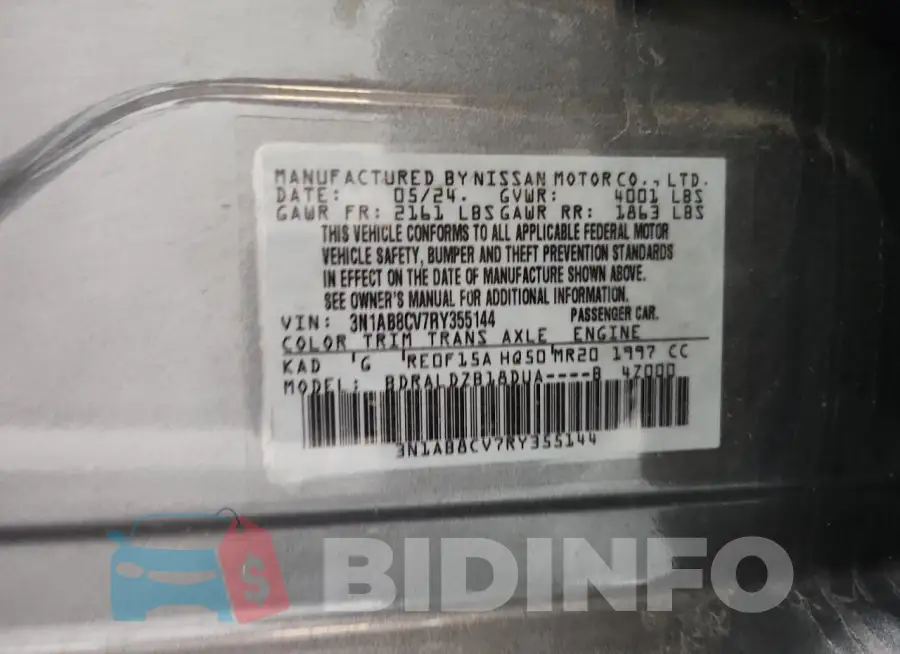 3N1AB8CV7RY355144 Photo# 12