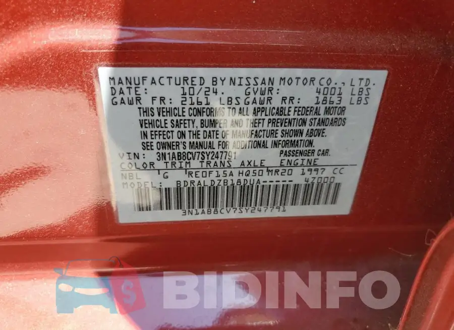 3N1AB8CV7SY247791 Photo# 13