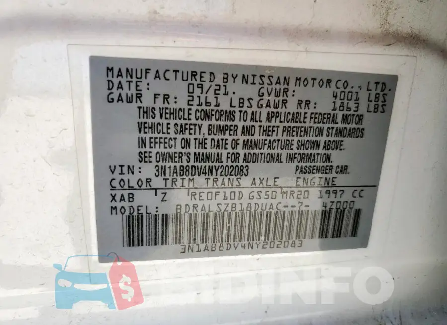 3N1AB8DV4NY202083 Photo# 13